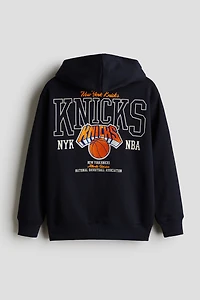 Motif-Detail Hooded Jacket