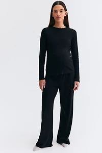 MAMA Pointelle Jersey Pajamas