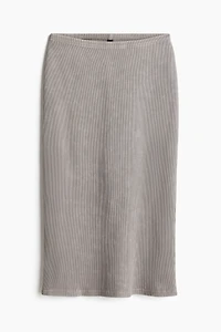 Ribbed Pencil Skirt