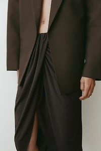 Draped Jersey Skirt