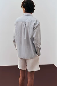 Regular-Fit Linen Shorts