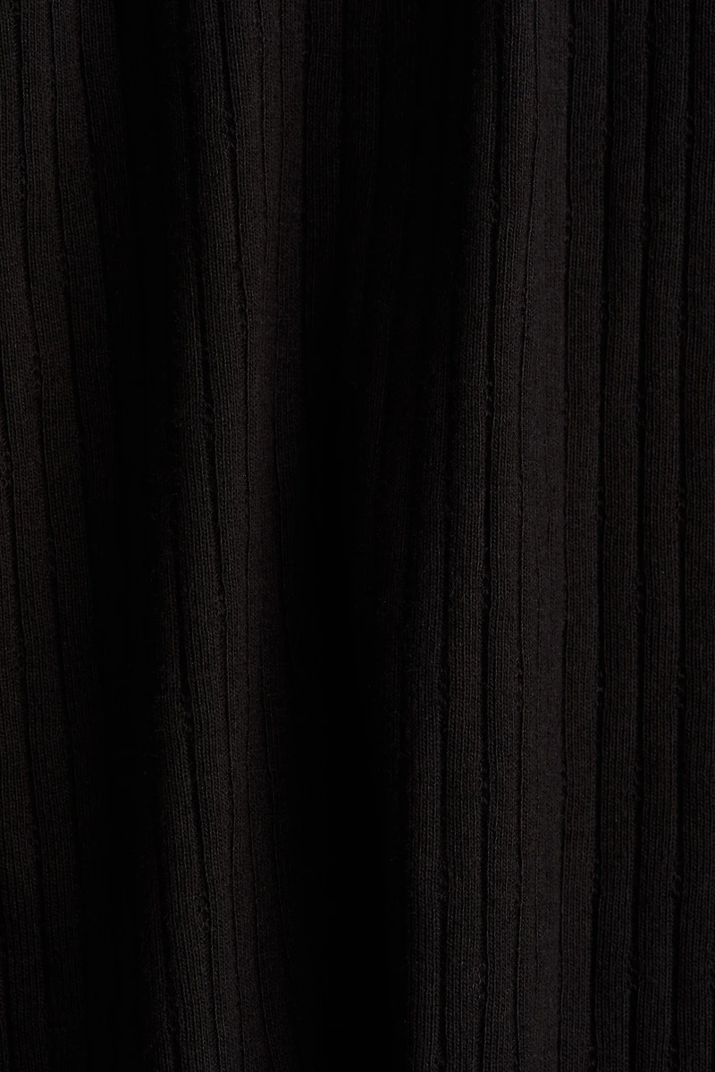 Lace-Trimmed Dress with Flared Skirt
