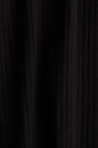 Lace-Trimmed Dress with Flared Skirt