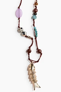 Beaded Cord Necklace