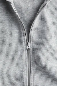 Waffled Hooded Jacket