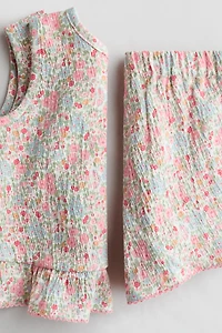 Ensemble 2 pièces en coton froissé