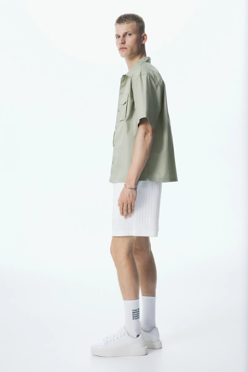 Loose-Fit Short-Sleeved Utility Shirt