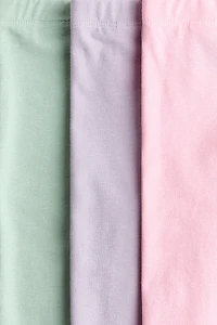 3-Pack Cotton Jersey Leggings