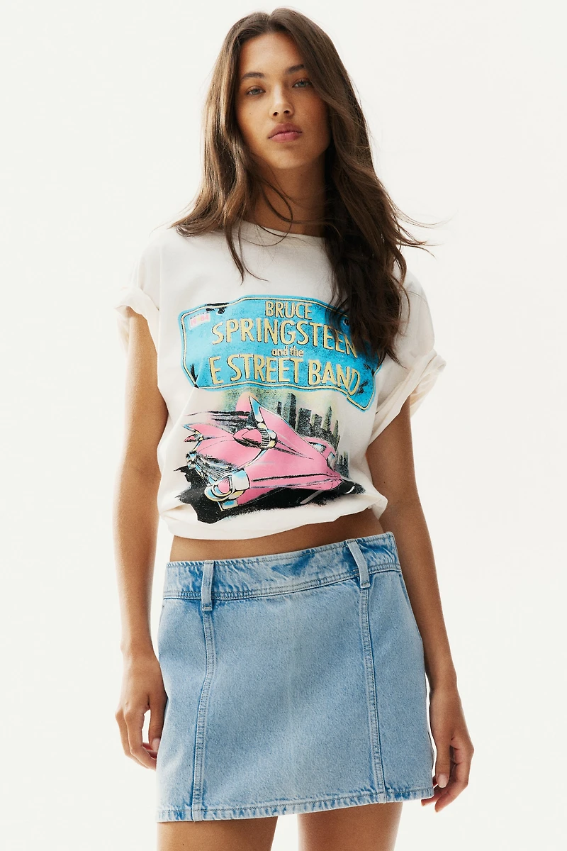 Denim Mini Skirt
