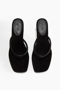 Heeled Suede Sandals