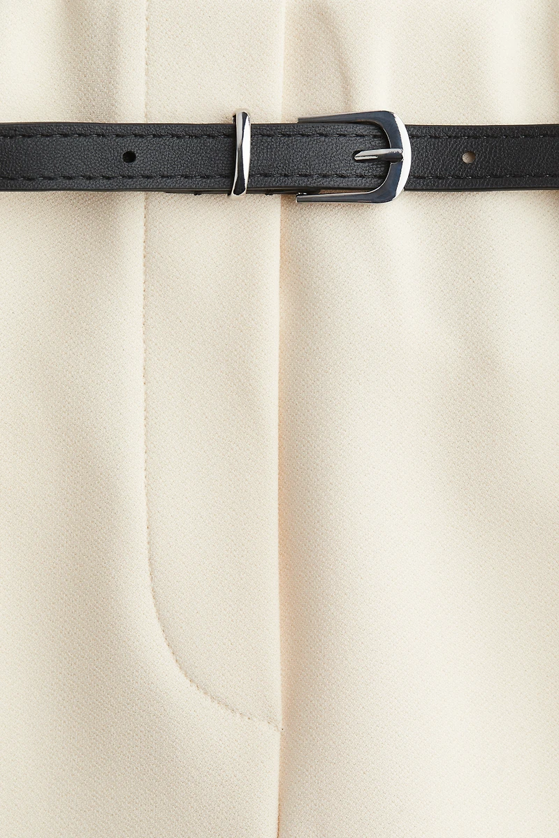 Belted Ankle-Length Pants