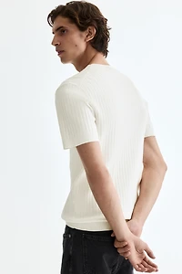 Slim-Fit Knit T-Shirt