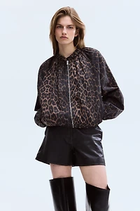 Gathered Bomber Jacket