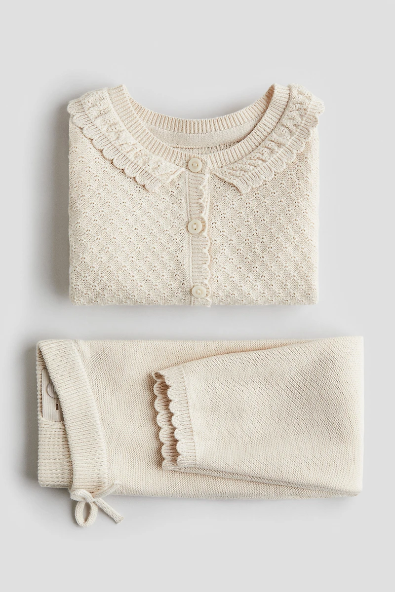 Ensemble 2 pièces en tricot de coton