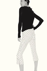 Printed Capri Pants