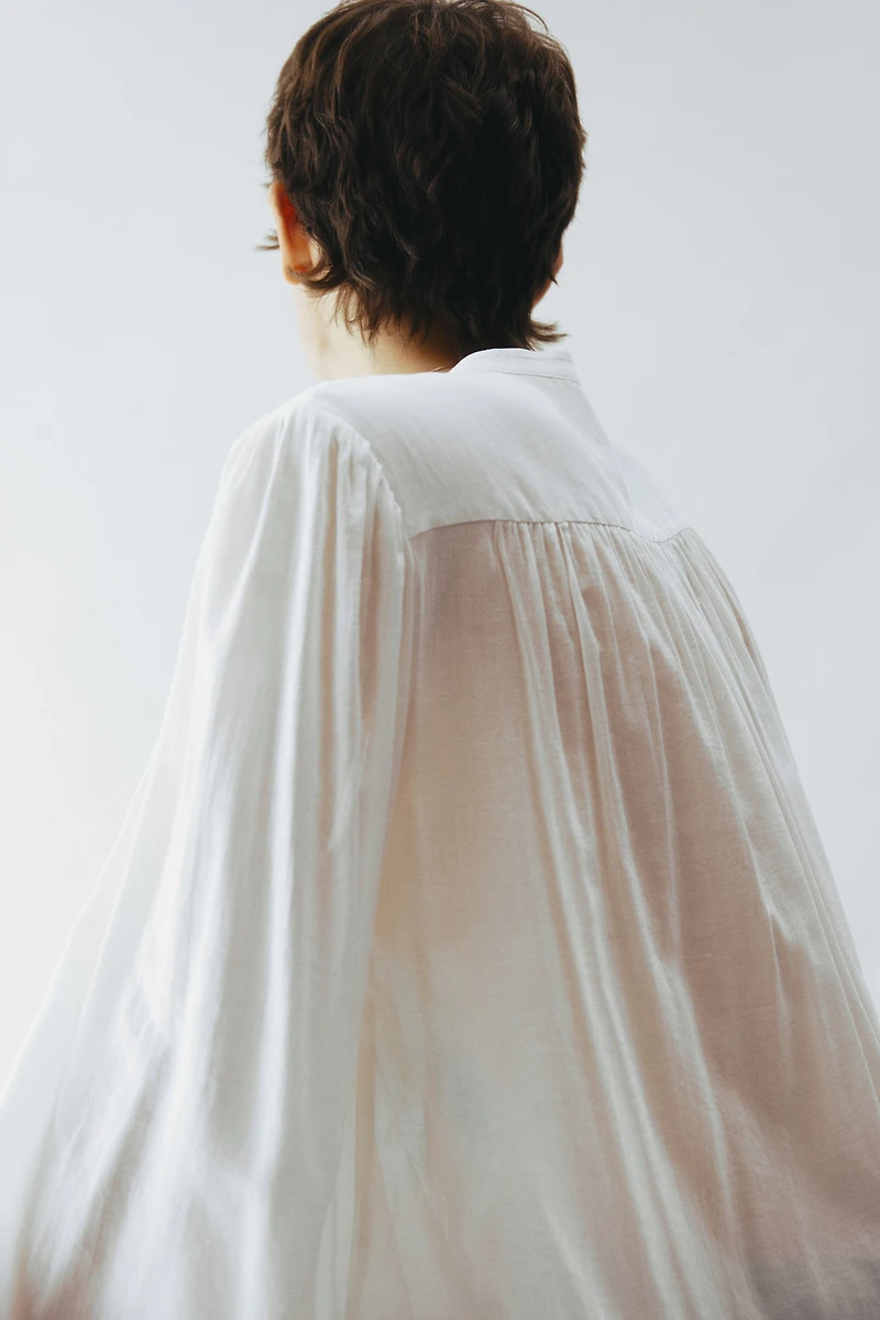 Blouse with Pintucks
