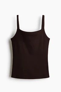 Ribbed Cotton Tank Top