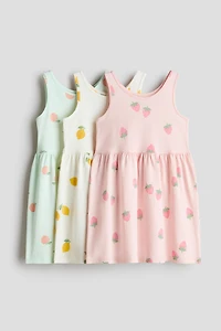 3-pack Printed Cotton Dresses