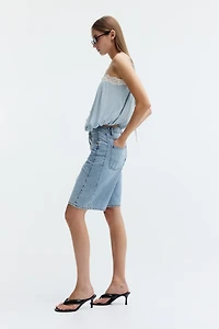 Denim Bermuda Shorts
