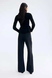 Wide-Leg Ultra High Jeans