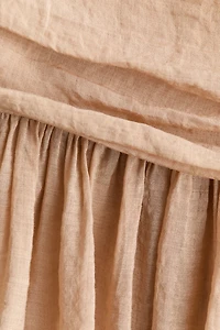 Gathered Crêpe Skirt