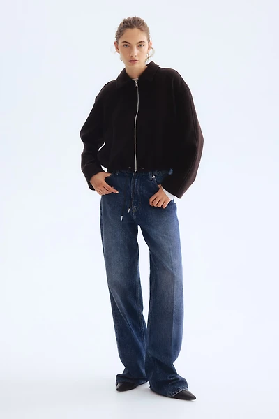 Veste courte en laine mélangée