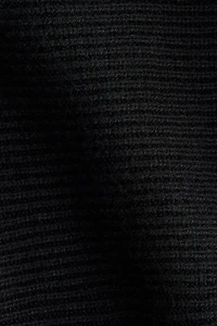 Cape en tricot côtelé