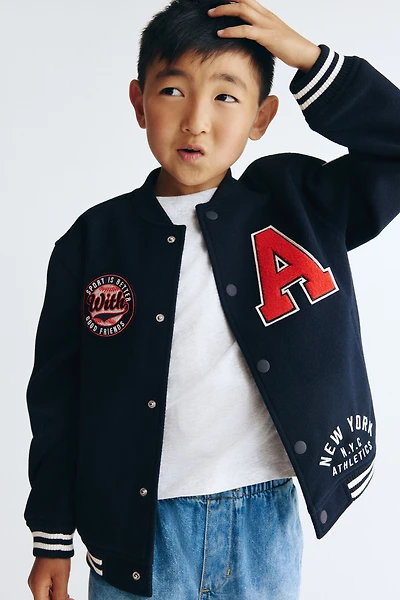 Blouson de baseball à motifs
