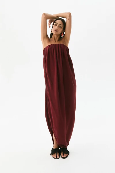 Draped Bandeau Dress
