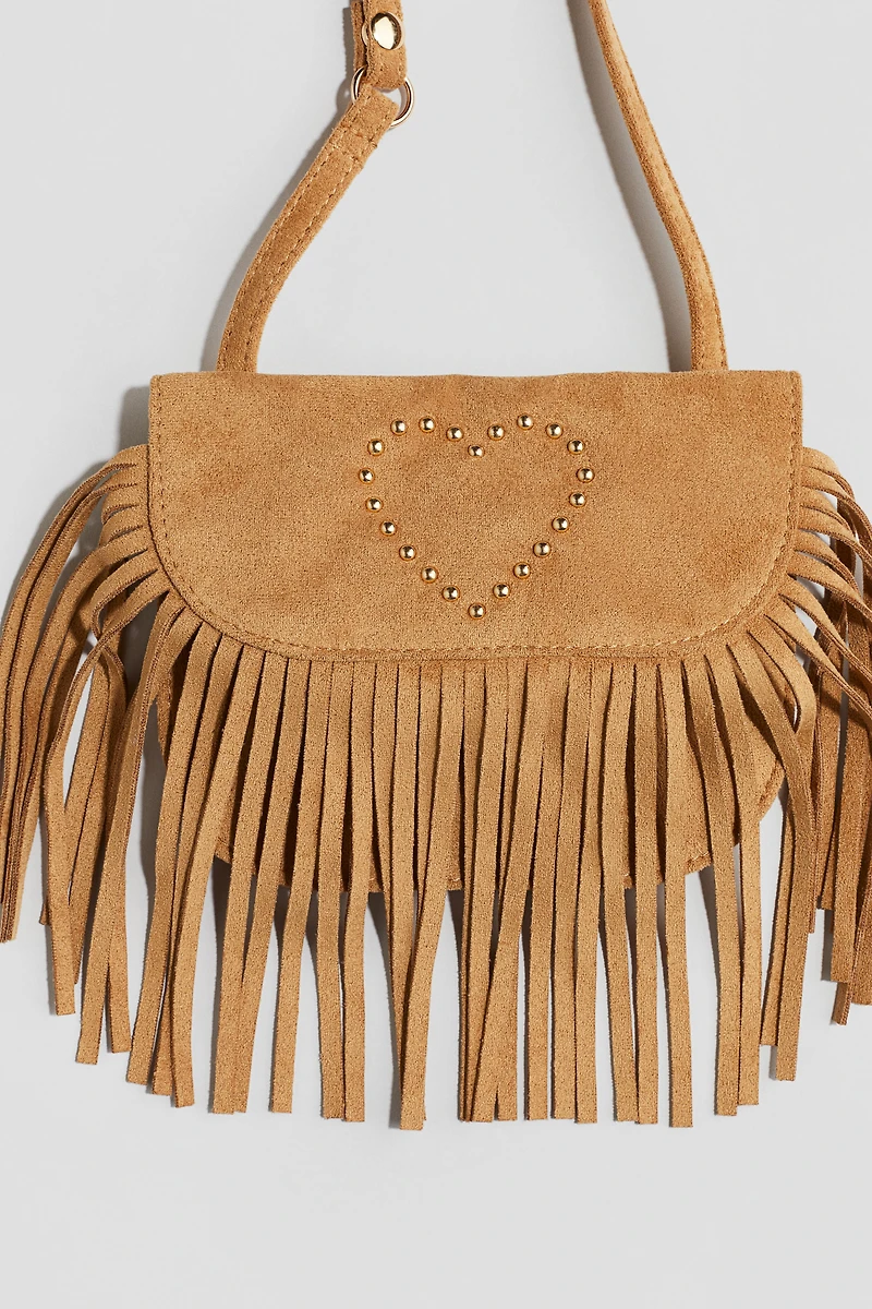 Sac à bandoulière frangé