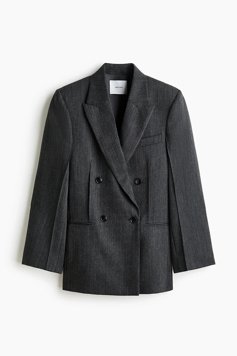 Double-Breasted Wool Blazer