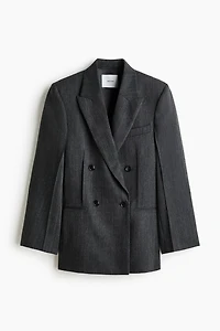 Double-Breasted Wool Blazer