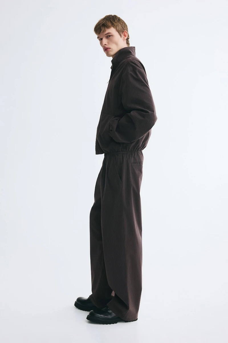 Loose-Fit Pleated Pants