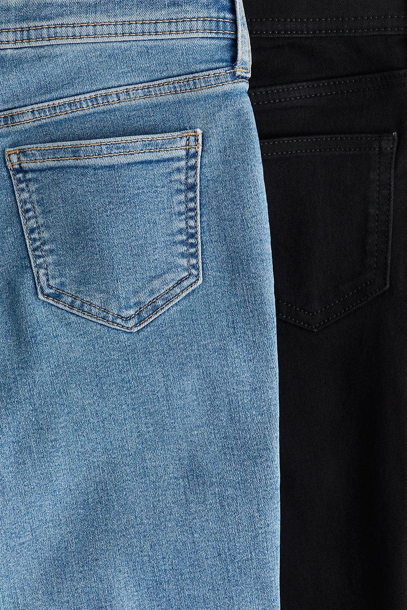 2-pack Flared Leg Low Jeans