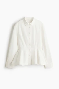 Chemise péplum en coton