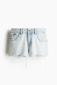 Low-Rise Denim Shorts