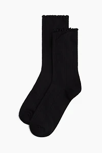 3-pack Pointelle-Knit Socks