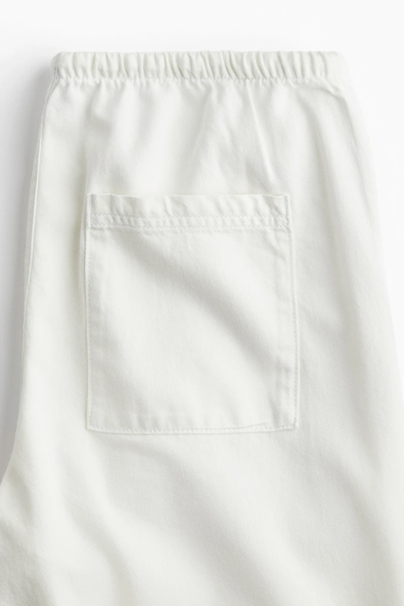 Pantalon en denim avec cordon de serrage