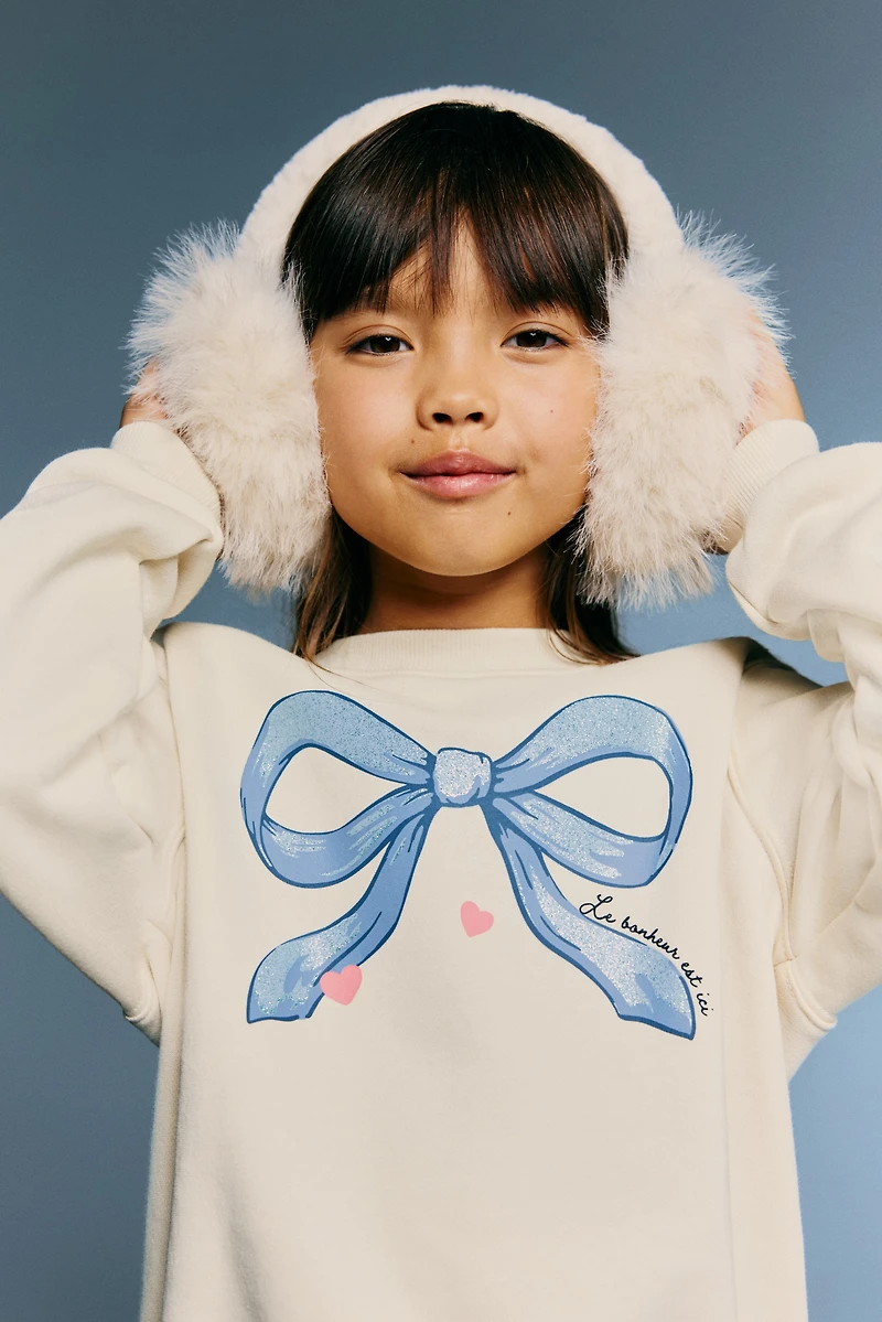 Printed Brushed-Inside Sweatshirt