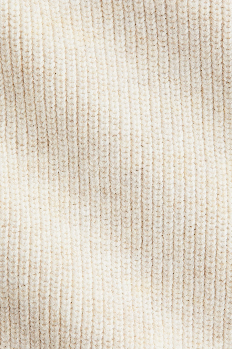 Waffle-knit Henley Sweater
