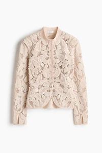 Appliquéd Mesh Jacket