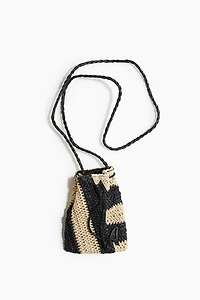 Sac à bandoulière en paille