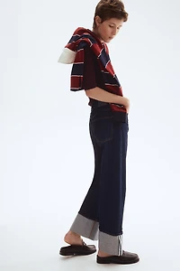 Wide High Ankle Jeans