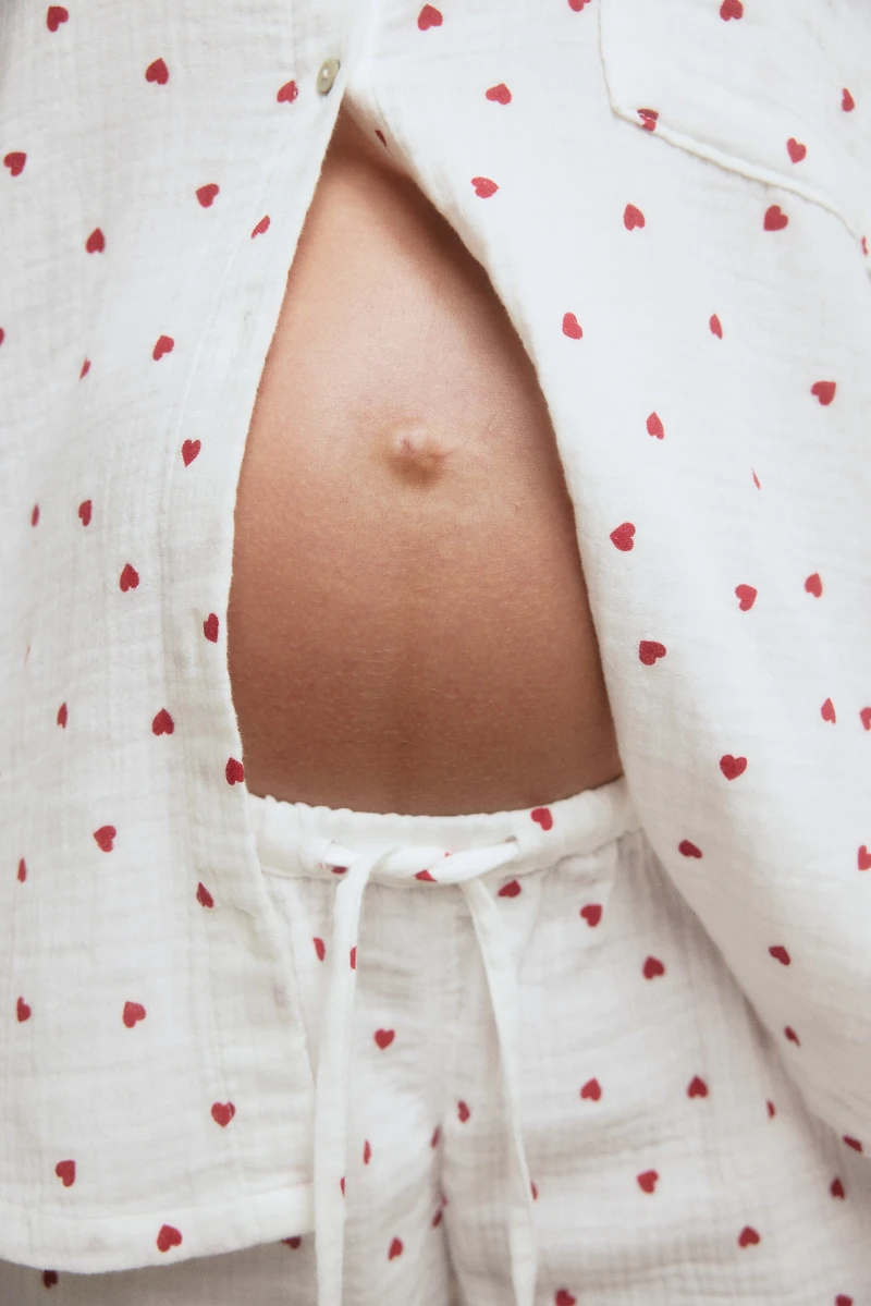 MAMA Pyjama en mousseline Before & After