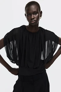 Draped Thong Bodysuit