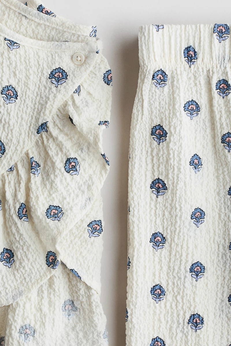 2-Piece Crinkled Jersey Set