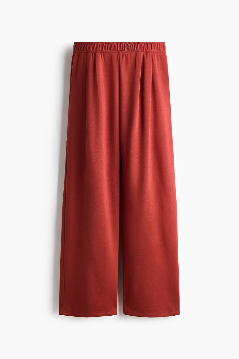 Wide-Leg Pull-On Pants