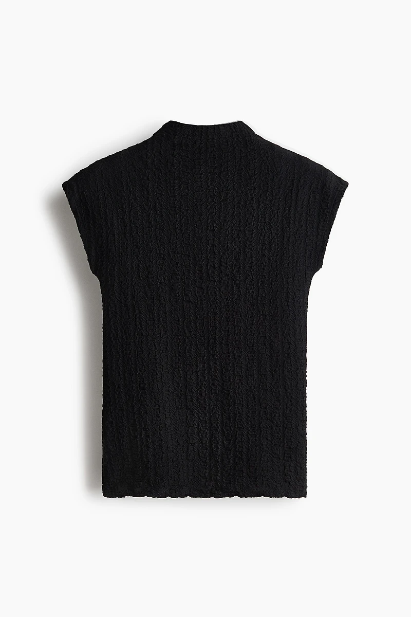 Textured Jersey Top
