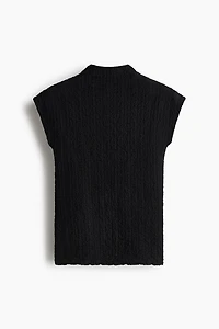 Textured Jersey Top