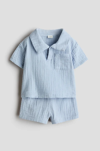 2-Piece Cotton Muslin Set